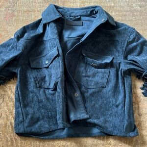 Suede fringe jacket